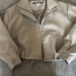 Urban Outfitters Tan Leather Jacket